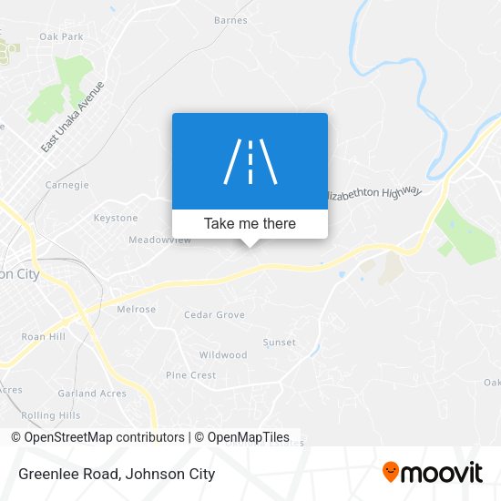 Greenlee Road map
