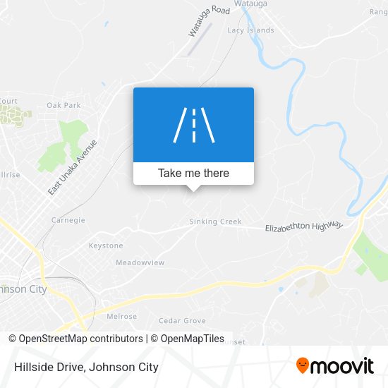 Mapa de Hillside Drive