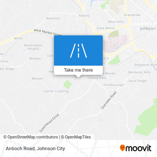 Mapa de Antioch Road