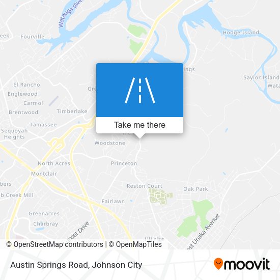 Austin Springs Road map