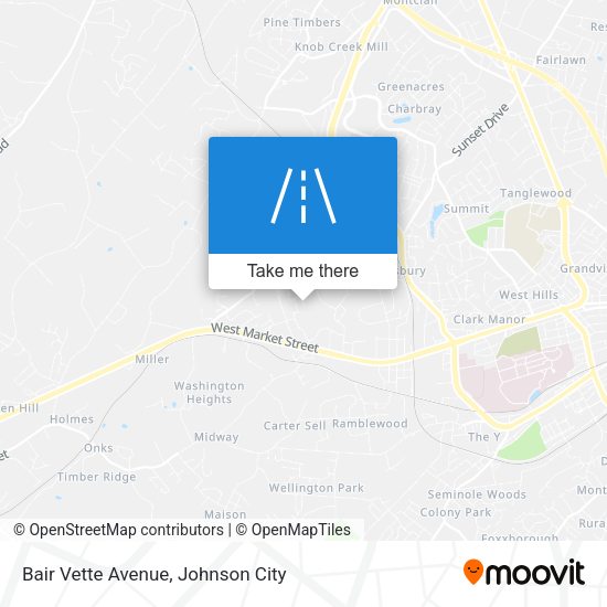 Bair Vette Avenue map