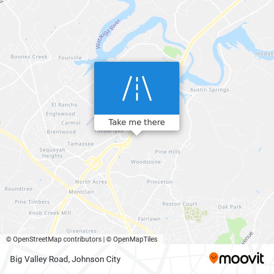 Big Valley Road map