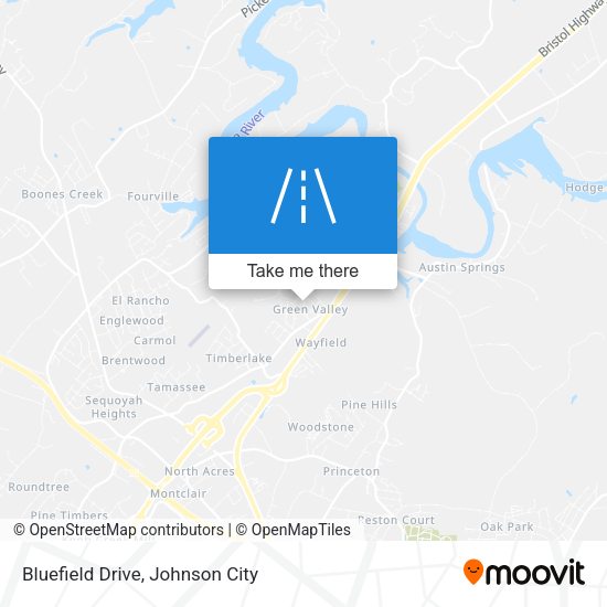 Bluefield Drive map