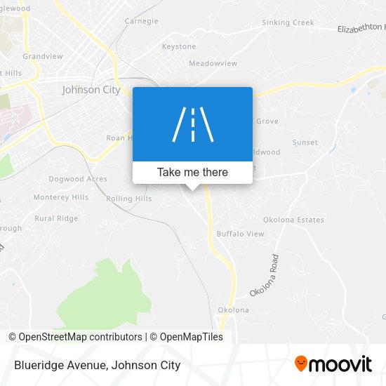 Mapa de Blueridge Avenue