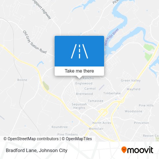 Bradford Lane map