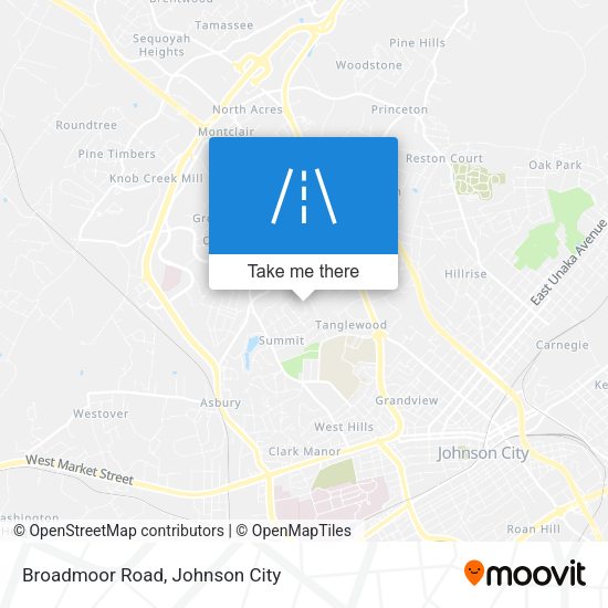 Broadmoor Road map