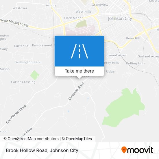 Brook Hollow Road map