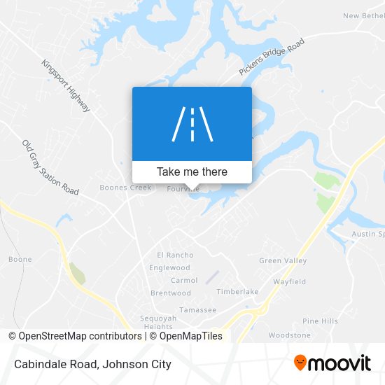 Cabindale Road map