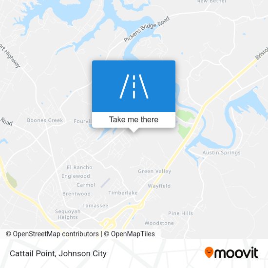 Cattail Point map