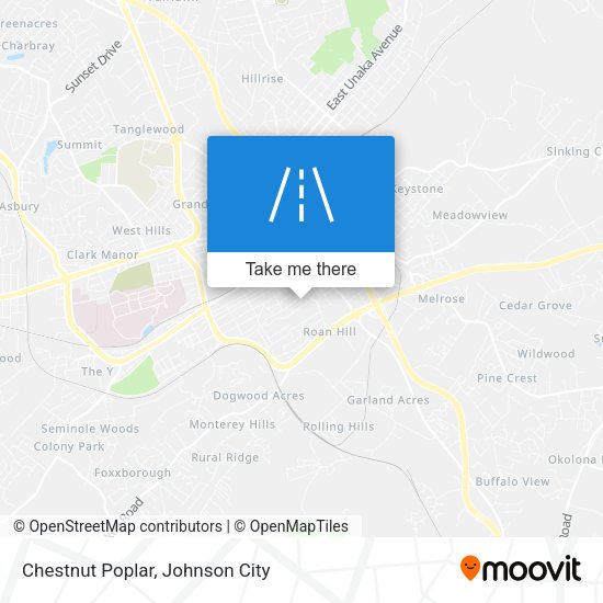 Chestnut Poplar map