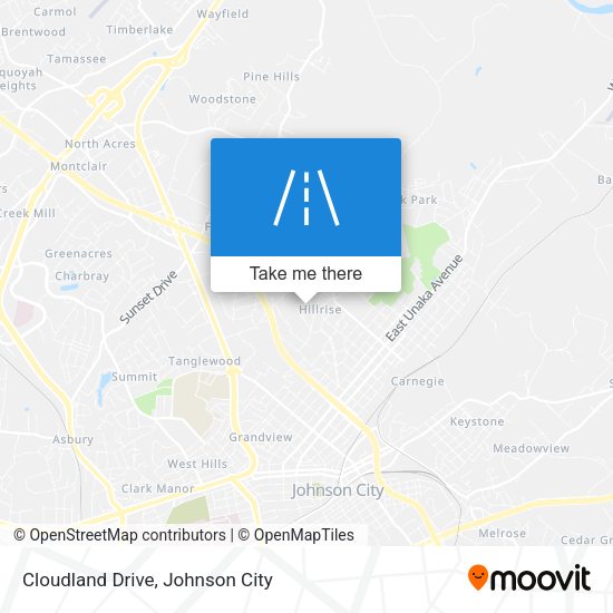 Cloudland Drive map