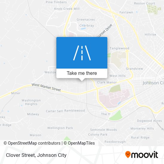 Clover Street map