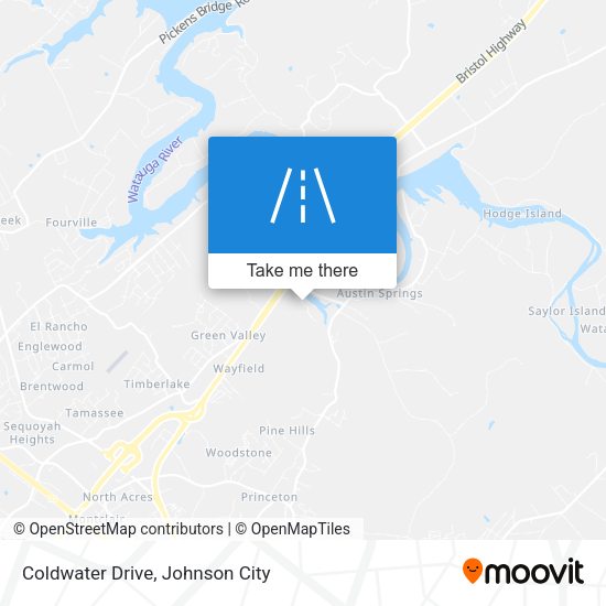 Mapa de Coldwater Drive