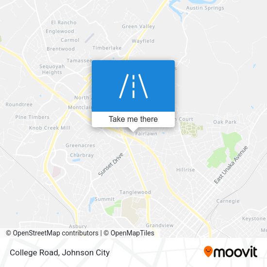 Mapa de College Road