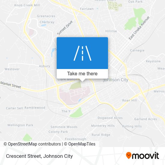 Crescent Street map