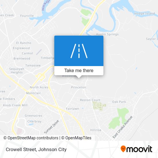 Crowell Street map