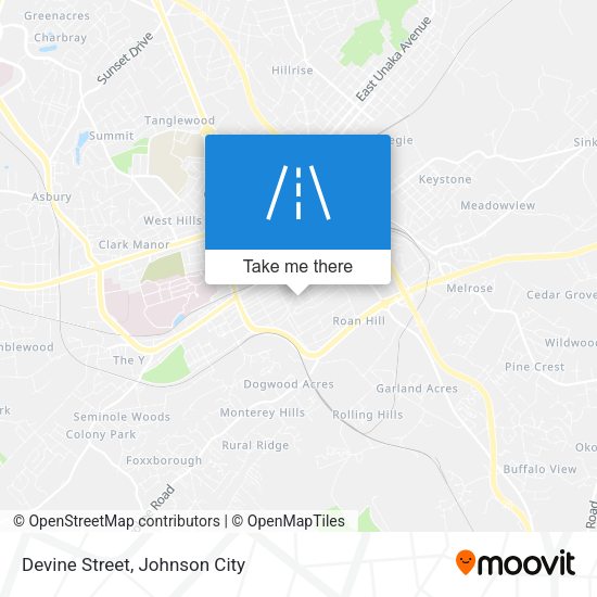 Devine Street map