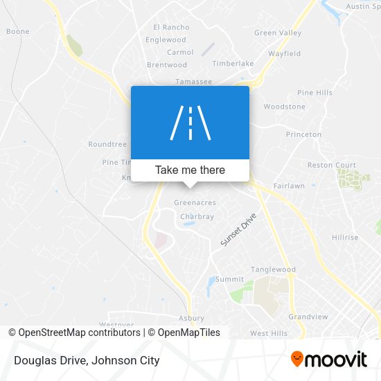 Douglas Drive map