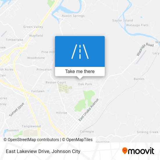 East Lakeview Drive map
