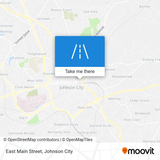 Mapa de East Main Street