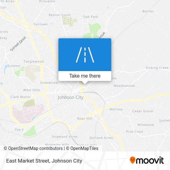 East Market Street map