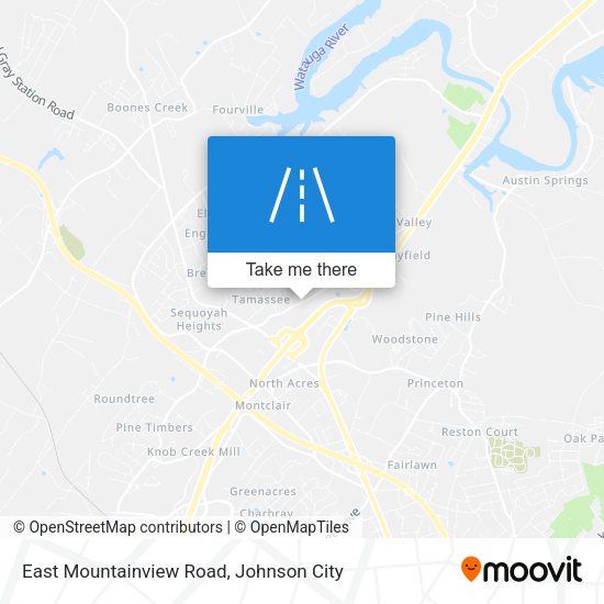 East Mountainview Road map