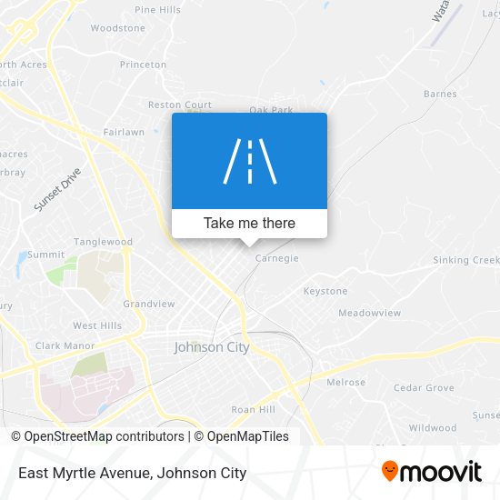 East Myrtle Avenue map