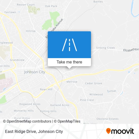 East Ridge Drive map