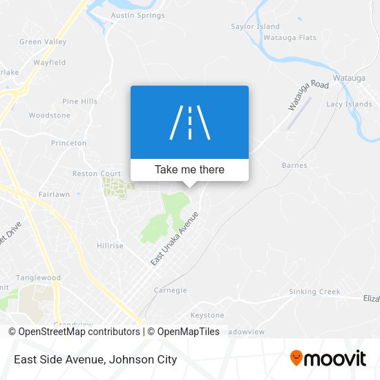 East Side Avenue map