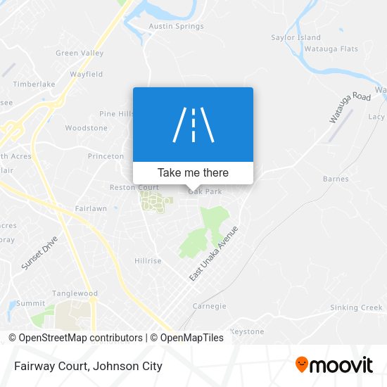 Mapa de Fairway Court