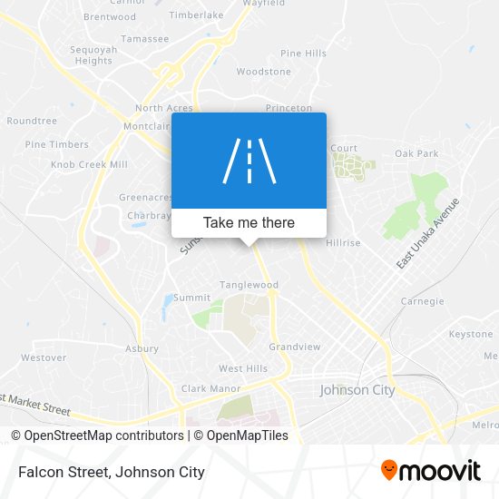 Falcon Street map