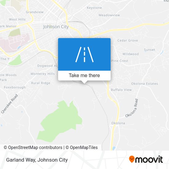 Mapa de Garland Way