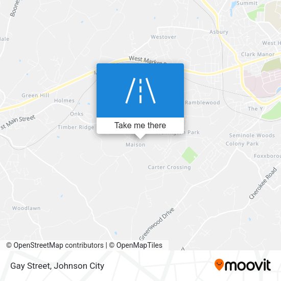 Gay Street map