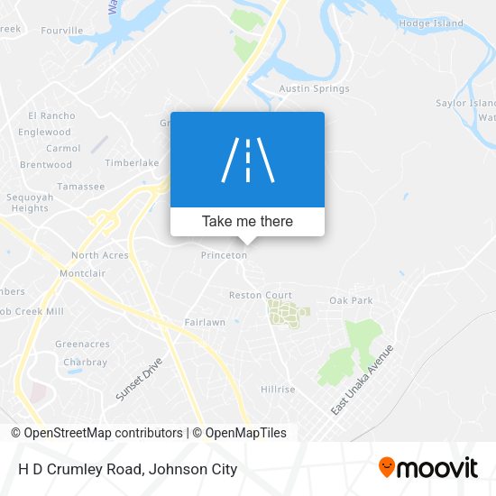 H D Crumley Road map