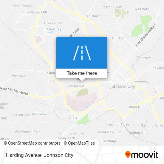 Harding Avenue map