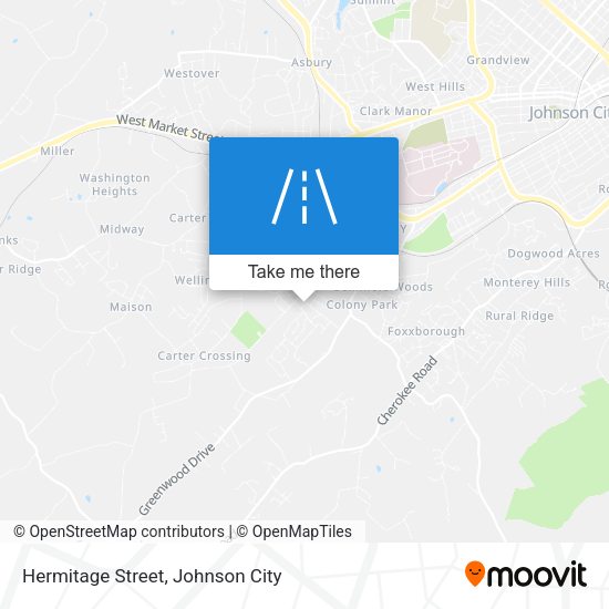 Hermitage Street map