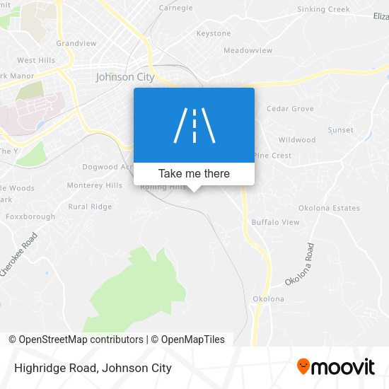 Highridge Road map