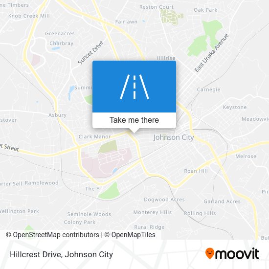 Hillcrest Drive map