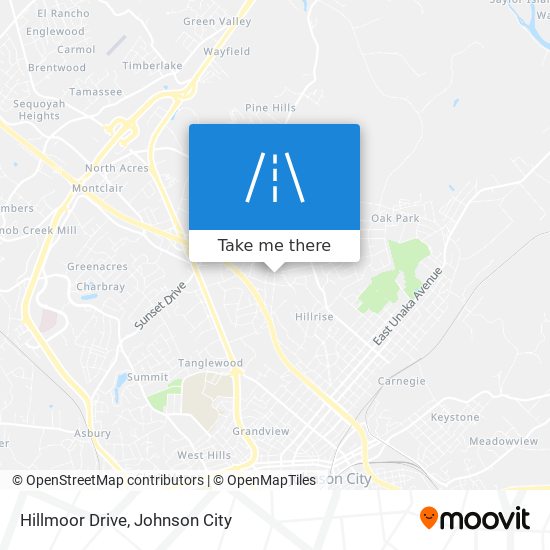 Hillmoor Drive map