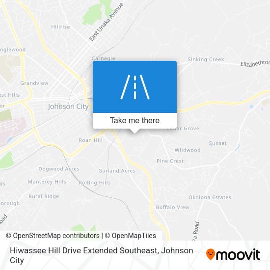 Mapa de Hiwassee Hill Drive Extended Southeast