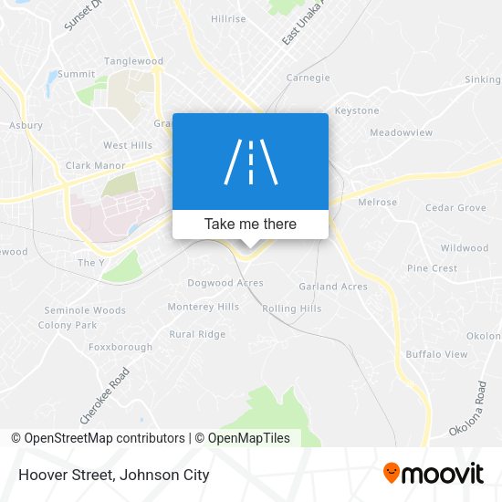 Hoover Street map