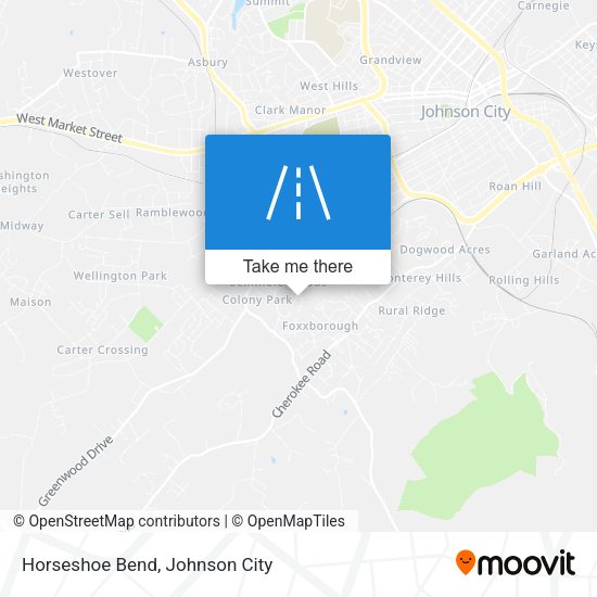 Horseshoe Bend map