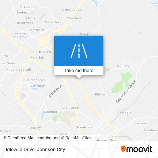 Idlewild Drive map