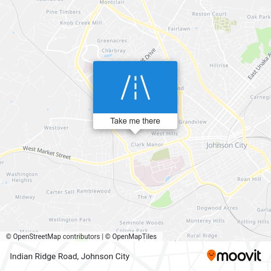 Indian Ridge Road map