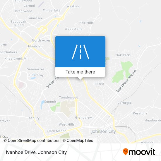 Ivanhoe Drive map