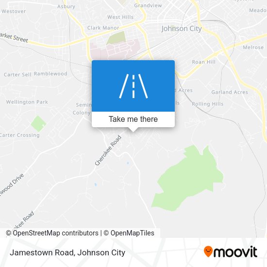 Jamestown Road map