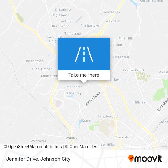 Mapa de Jennifer Drive