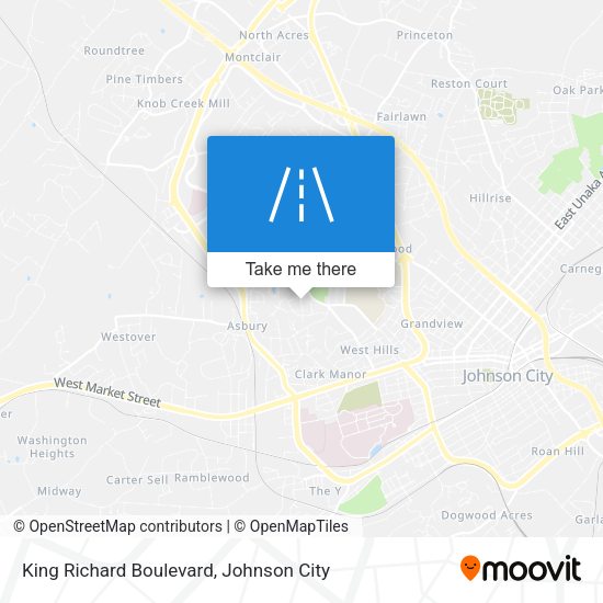 King Richard Boulevard map