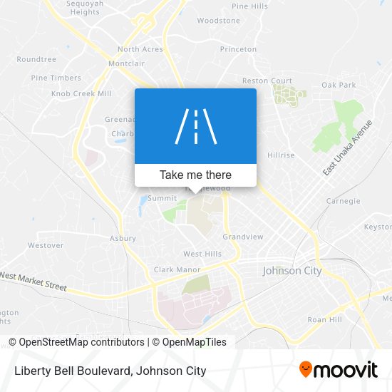 Liberty Bell Boulevard map