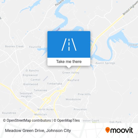 Mapa de Meadow Green Drive